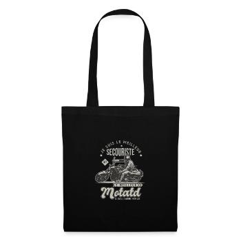 Motard le meilleur secouriste cadeau cool - Sac en tissu - noir - Devant