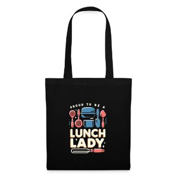 Stolz, eine Lunch-Lady zu sein - Stoffbeutel - Schwarz - Vorne