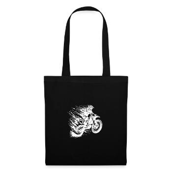 Adventure Sports Motocross Hobby Style Drawing - Tote Bag - black - Front