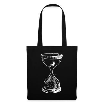 Temps - Montagne - Escalade - (2) - Sac en tissu - noir - Devant