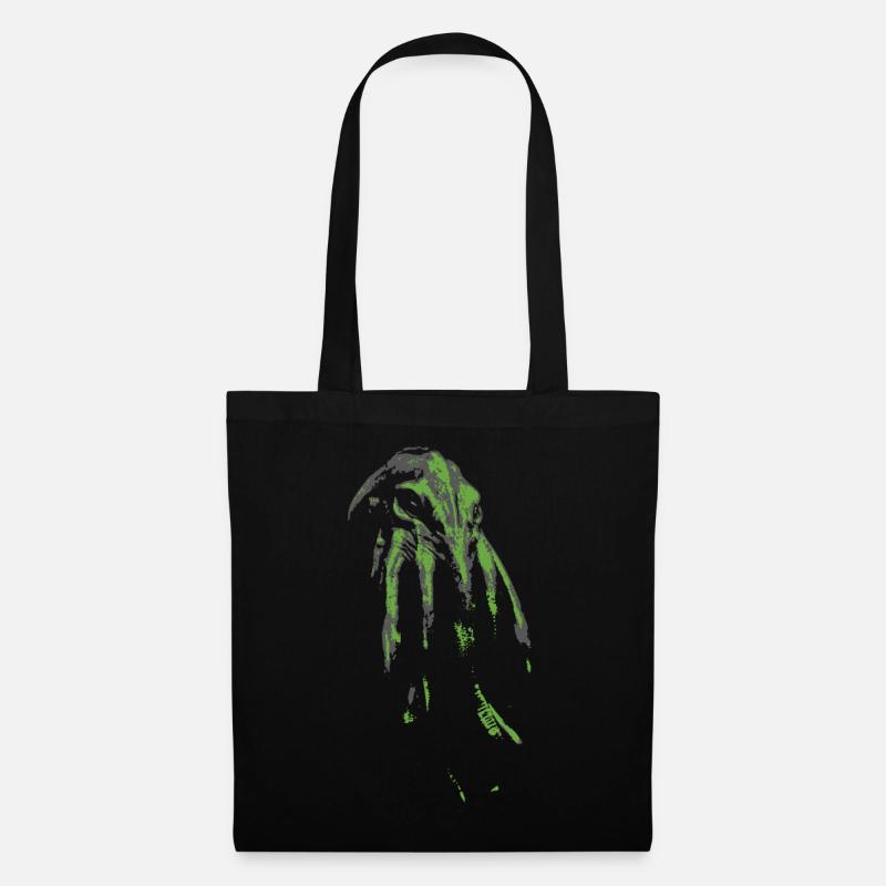 Cthulhu - Stencil - Stoffbeutel - Schwarz