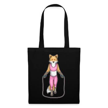 Fox Skipping Rope Skipping Rope Fitness - Tote Bag - black - Front