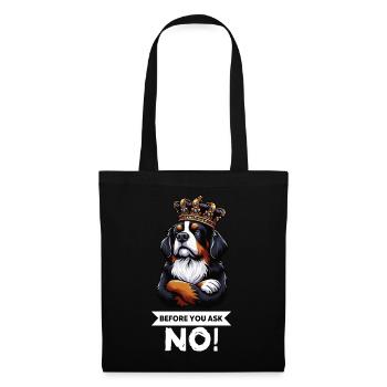 Avant de demander les chiens de montagne bernois - Sac en tissu - noir - Devant