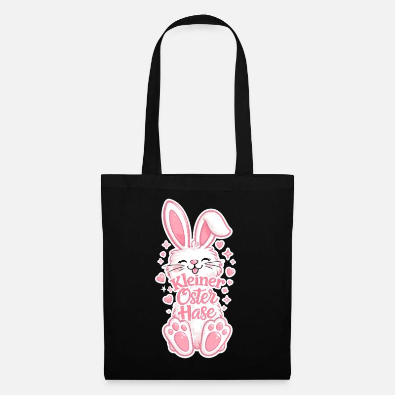 Little Easter Bunny in Pink - Tote Bag - black