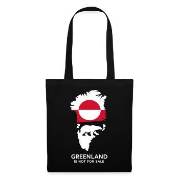Greenland Polar Bear Flag Arctic Nature Gift - Tote Bag - black - Front