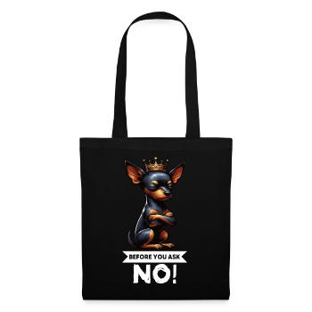 Before You Ask Miniature Pinscher Pinscher Pinscher Dog - Tote Bag - black - Front