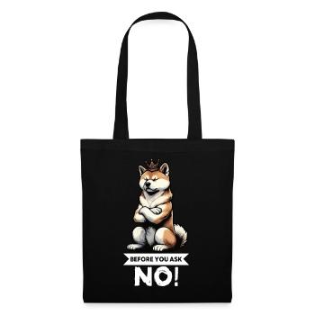Avant de demander à Akita, propriétaire d’Akita, Akita Amoureux d’Akita - Sac en tissu - noir - Devant
