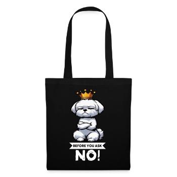 Avant de demander à Malteser Propriétaires Maltais Maltais - Sac en tissu - noir - Devant