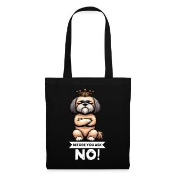 Before You Ask Shih tzu Shih tzus Shih tzu halter - Tote Bag - black - Front