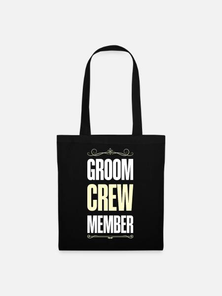 Groom Crew - Stoffbeutel - Schwarz