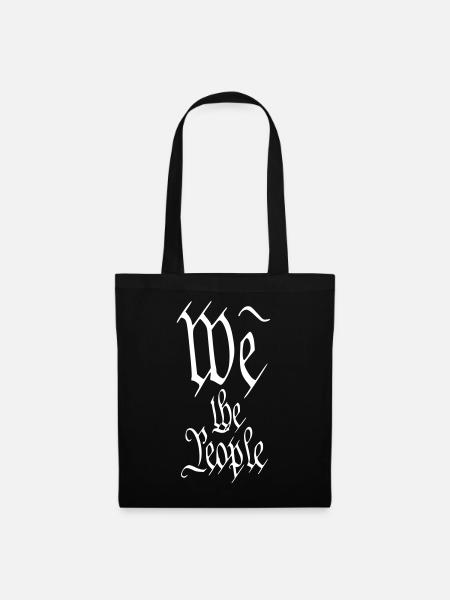 We The People Preamble The National Constitution - Stoffbeutel - Schwarz