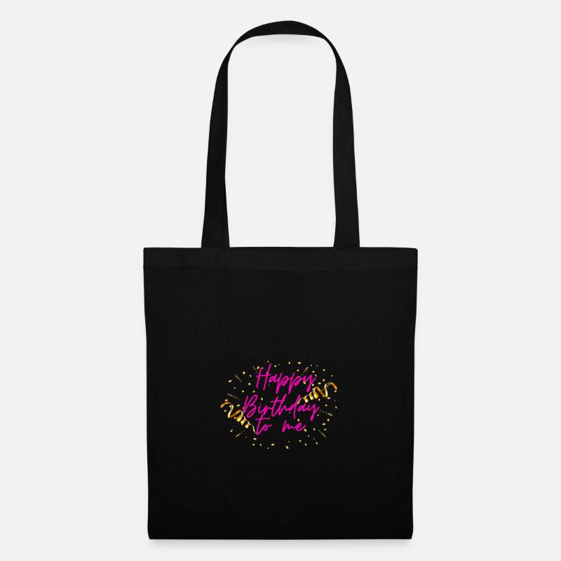 Joyeux anniversaire à moi - sauvage- - Sac en tissu - noir