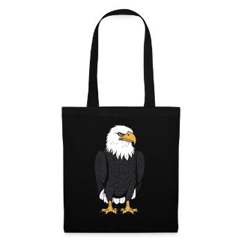 Citation humour Oiseau aigle - Sac en tissu - noir - Devant