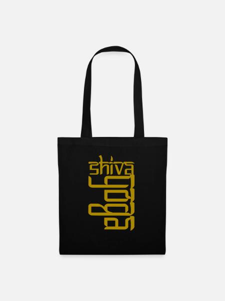 shiva yoga - Stoffbeutel - Schwarz