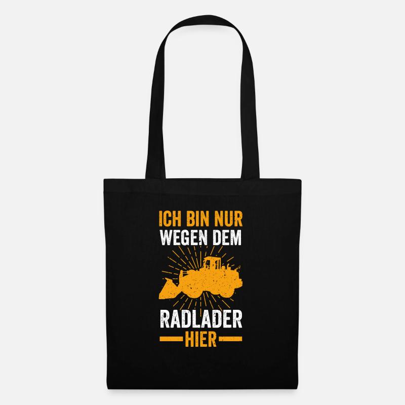 Radladerfahrer Radlader - Stoffbeutel - Schwarz