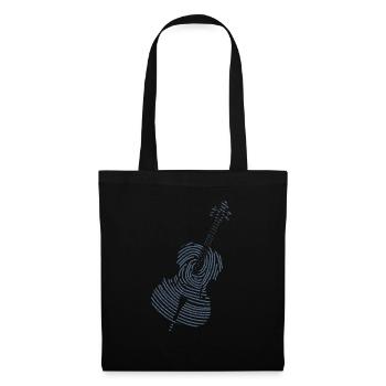 Klassische Musik Cello - Stoffbeutel - Schwarz - Vorne
