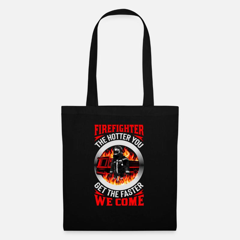 Firefighter Fire Brigade - Tote Bag - black