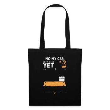 Non Ma voiture n’est pas encore terminée - Sac en tissu - noir - Devant