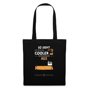 So Sieht Ein Richtig Cooler Heim... - Stoffbeutel - Schwarz - Vorne