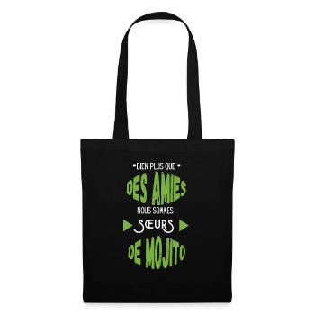 Sœur de mijito - Sac en tissu - noir - Devant