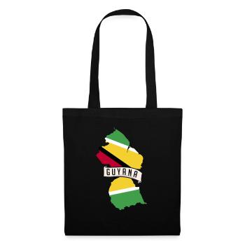 Guyana Flag Guyanais Guyanais - Sac en tissu - noir - Devant
