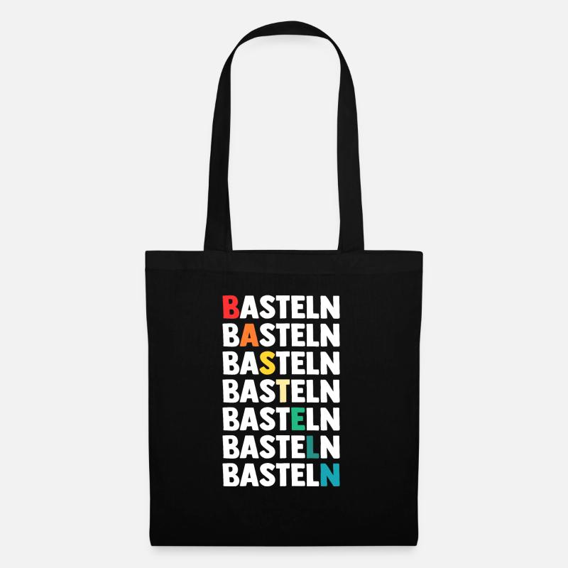 Bastler Basteln - Stoffbeutel - Schwarz