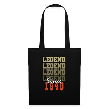 Vintage 84th Birthday Gift Born One Month in 1940 - Tote Bag - black - Front