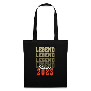 Cadeau 1e Anniversaire Vintage Né un mois de 2023 - Sac en tissu - noir - Devant