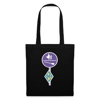 Street sign of a magical world - Tote Bag - black - Front