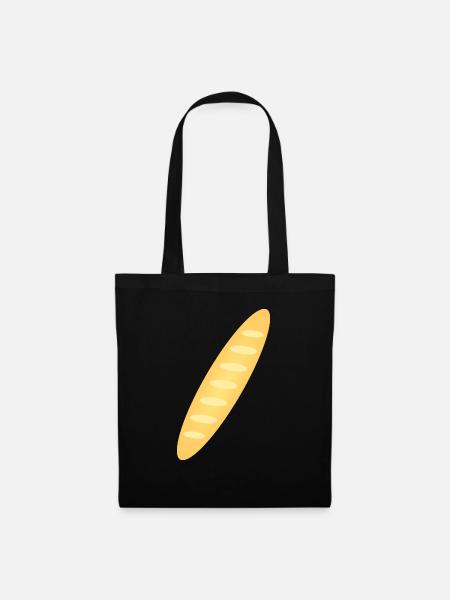Baguette - Stoffbeutel - Schwarz