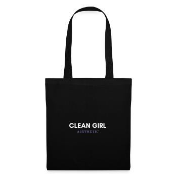 TENDANCE ESTHÉTIQUE CLEAN GIRL - Sac en tissu - noir - Devant