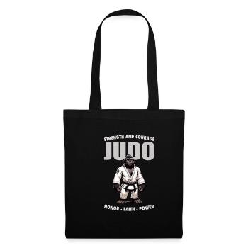 Japanischer Judo-Gorilla - Japanische - Stoffbeutel - Schwarz - Vorne