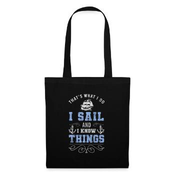 Sailboat Captain Beach Holiday - Tote Bag - black - Front