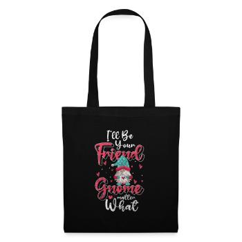 Dwarf Garden Gnome Christmas Leprechaun - Tote Bag - black - Front