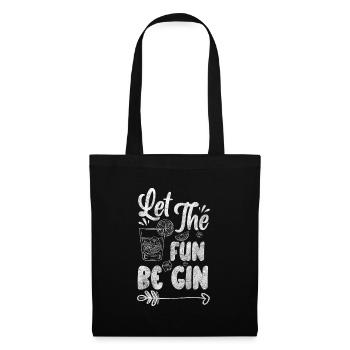 Gin Bar Party Longdrink - Stoffbeutel - Schwarz - Vorne