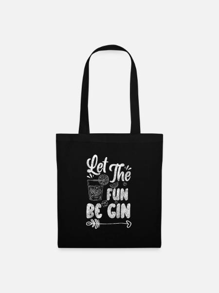 Gin Bar Party Longdrink - Stoffbeutel - Schwarz
