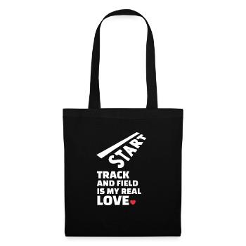 I love athletics - Tote Bag - black - Front