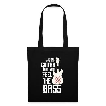 Feel the bass - Bassist guitare - Sac en tissu - noir - Devant