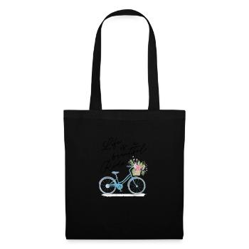 Life is a beautiful ride - Stoffbeutel - Schwarz - Vorne