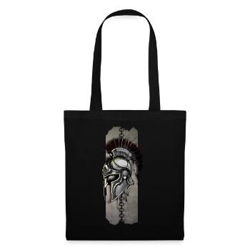 Guardian of Valor: Spartan Helmet - Tote Bag - black - Front