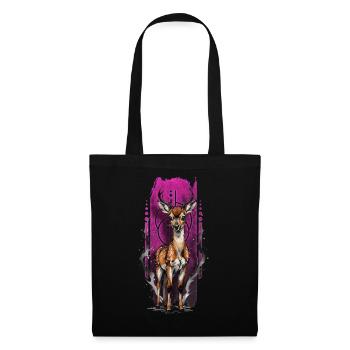 Innocent Wonder: Spotted Baby Deer - Tote Bag - black - Front