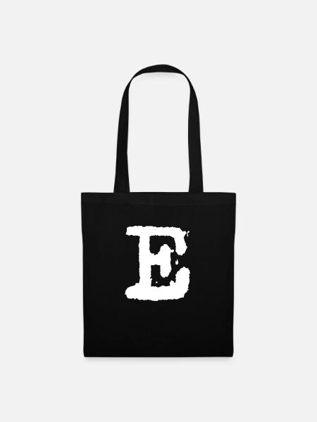 E - Stoffbeutel - Schwarz