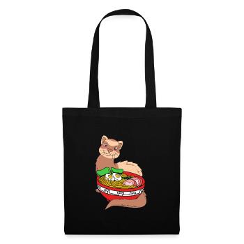Furet - Sac en tissu - noir - Devant