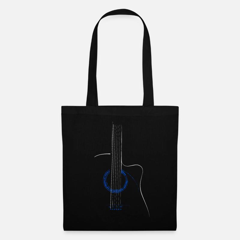 Akustische Gitarre - Stoffbeutel - Schwarz