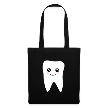 Tooth, Teeth, Dentist - Tote Bag - black - Front
