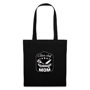 5 Star Cook Mom - Family Kitchen Design - Tote Bag - black - Front