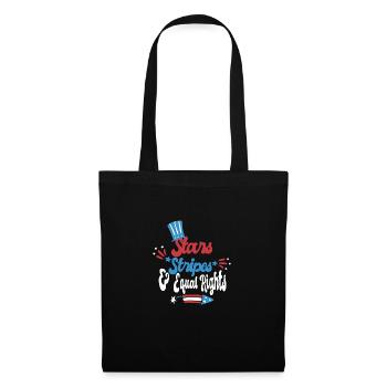 Land Of The Free Because Of The Brave - Tote Bag - black - Front
