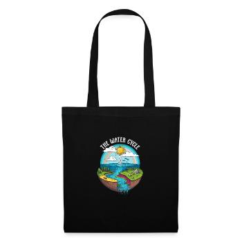 Le cycle de l’eau - Météorologie Prévisions météorologiques - Sac en tissu - noir - Devant
