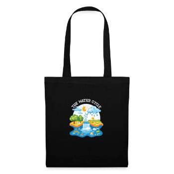 Le cycle de l’eau - Météorologie Prévisions météorologiques - Sac en tissu - noir - Devant