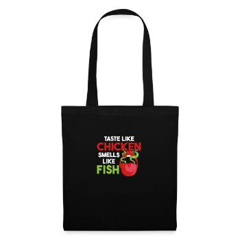 Tastes like chicken Smells like fish Funnier - Tote Bag - black - Front
